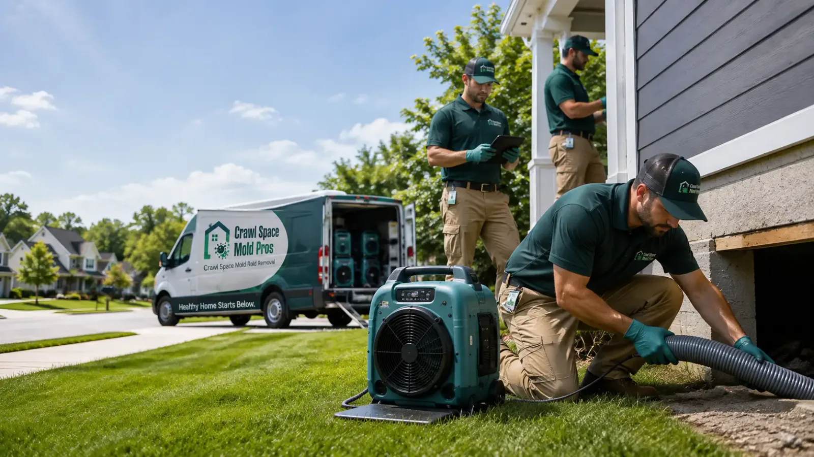 Crawl Space Mold Removal in Pleasant Ridge, MI